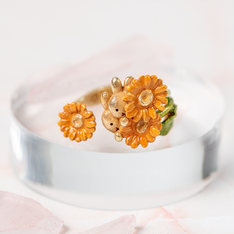 Flower Miffy パルナートポックコラボ フラワーリング ガーベラ