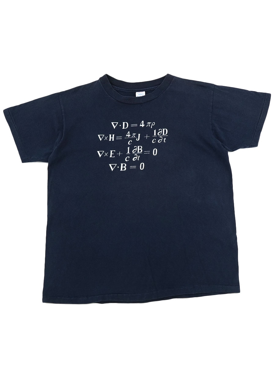 80's トリコタグ チャンピオン 数式 100%コットンTシャツ 表記(L