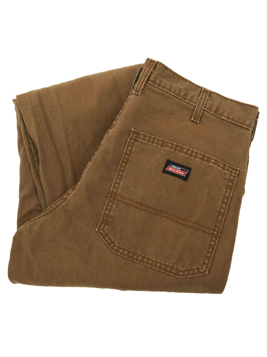 ディッキーズ GENUINE ダックワークパンツ ブラウン 実寸(32x30位