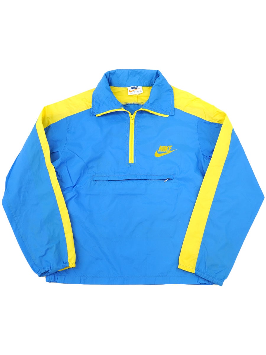 70's オレンジタグ NIKE ハーフジップ ナイロンプルオーバー 表記(M