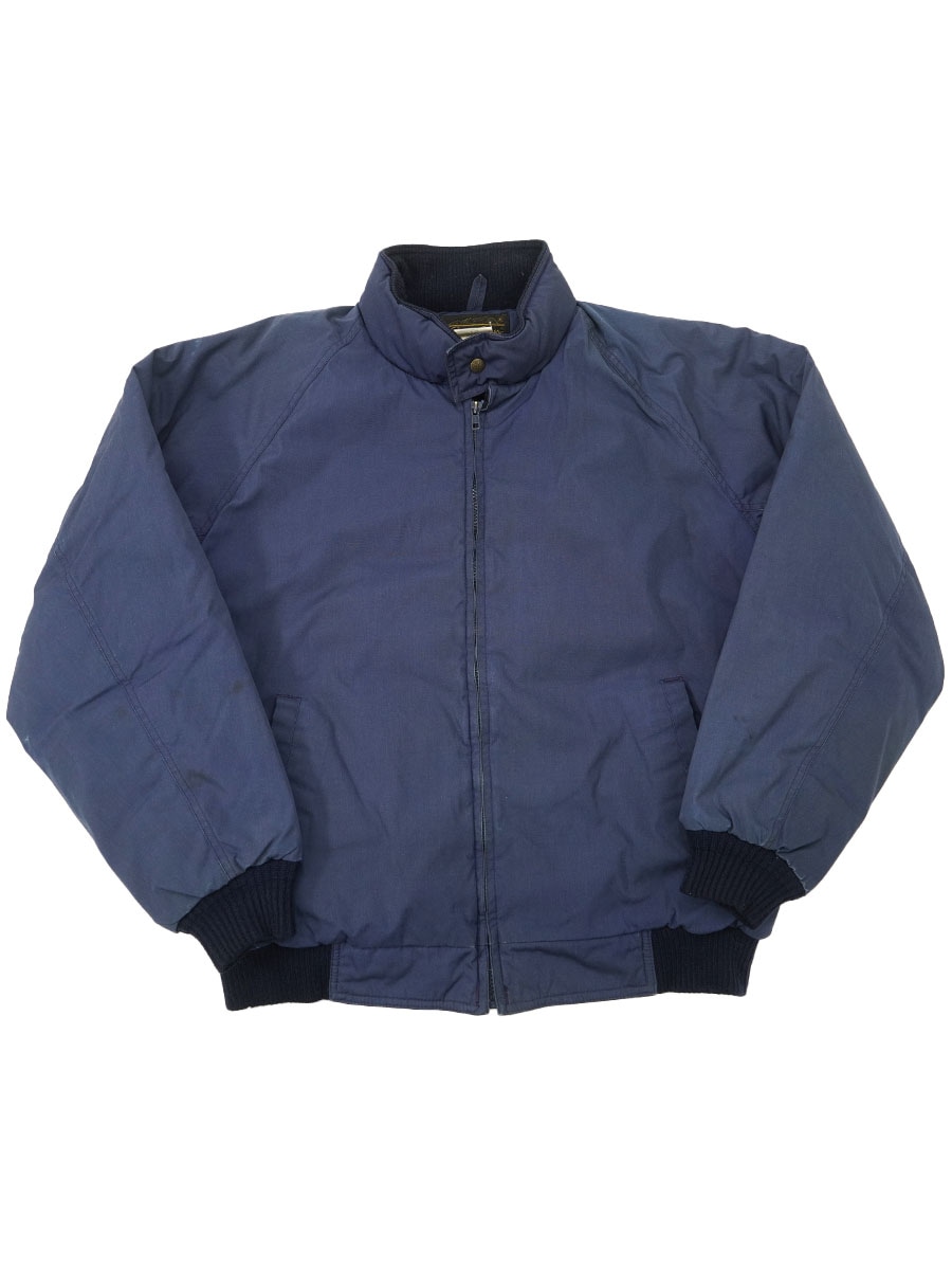 80's 黒タグ エディバウアー ダウンジャケット ネイビー 表記(L) USA製