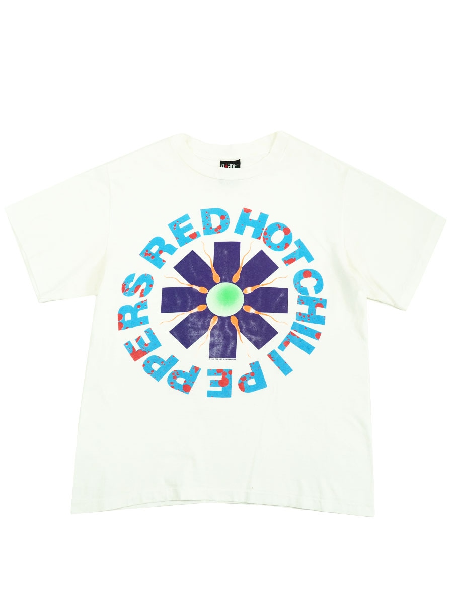 90's Giant ''RED HOT CHILI PEPPERS'' 精子プリントTシャツ ホワイト
