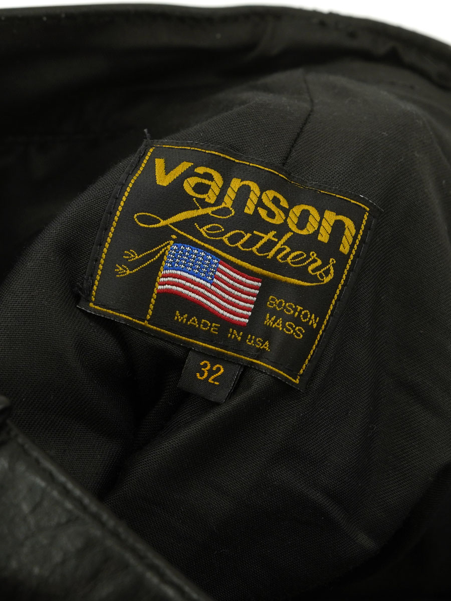 USA製 VANSON レザーパンツ ブラック 表記(32) | すべての商品