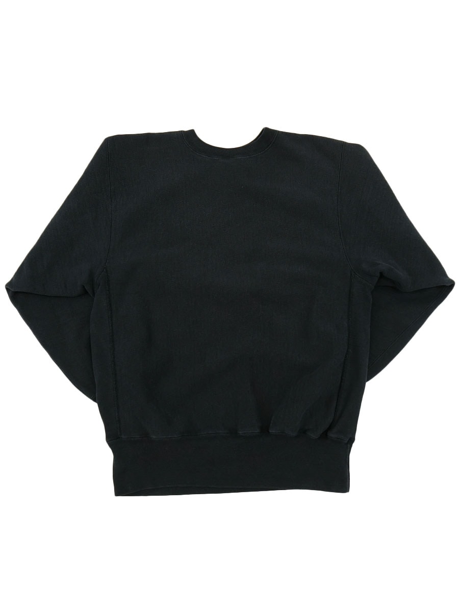 90's 刺繍タグ チャンピオンRW スクリプトロゴ刺繍 表記(XL) 黒 USA製