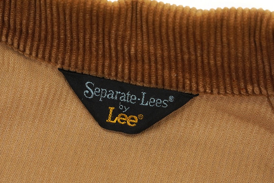 70's Lee Separate-lees 太畝コーデュロイジャケット ブラウン 実寸(L