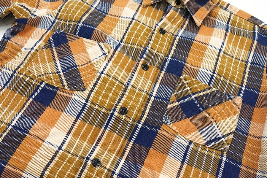 70's 単色タグ BIG MAC 好配色チェック フランネルシャツ 表記(M