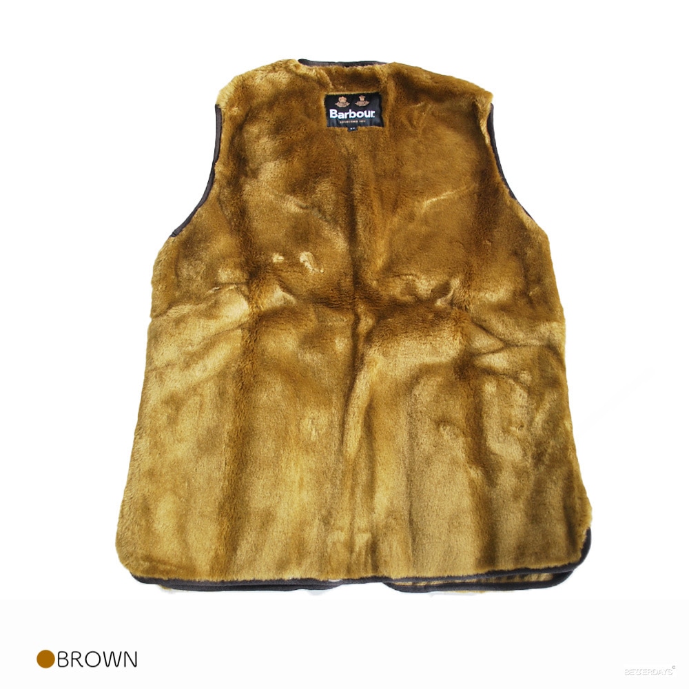 バブアー ファーライナー ベスト ジレ リバーシブル Barbour FUR LINER