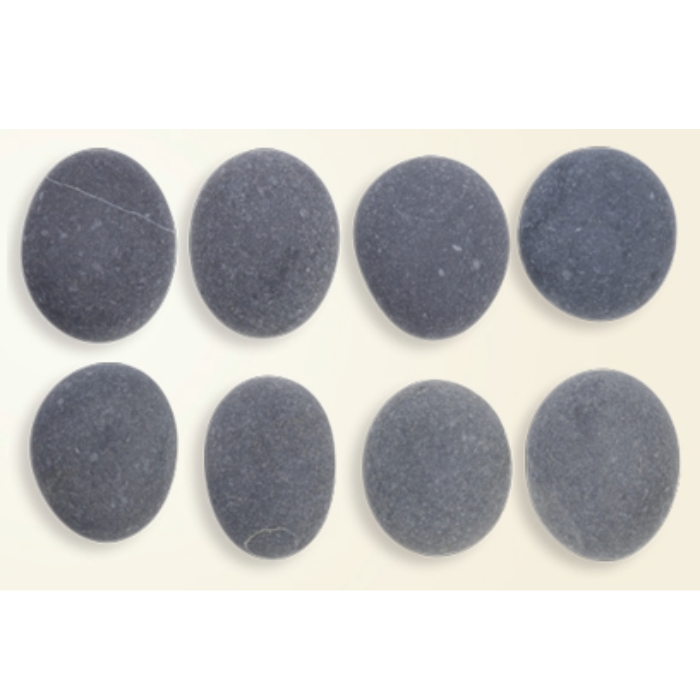 ホットストーン 身体用玄武岩(大)8個セット(アリゾナ)(約6-9cm 厚み