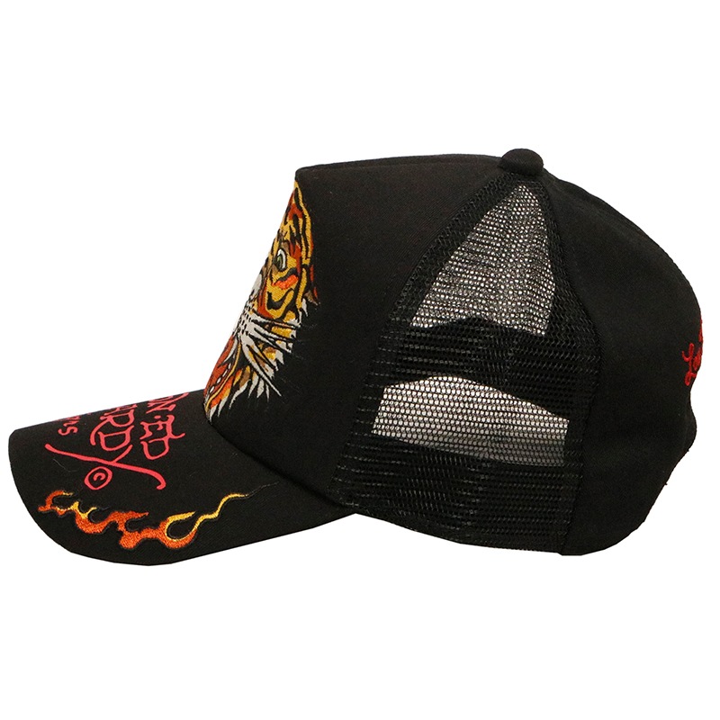 ED HARDY エドハーディー タイガー タトゥー 刺繍 メッシュキャップ