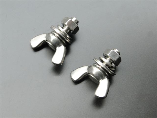 汎用 ナンバープレート取付用蝶ネジ(2本) | KAWASAKI,GPZ400F ('83