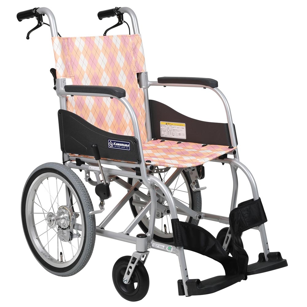 介助用車椅子ふわりす KF16-40SB 背折れ式・介助ブレーキ付き