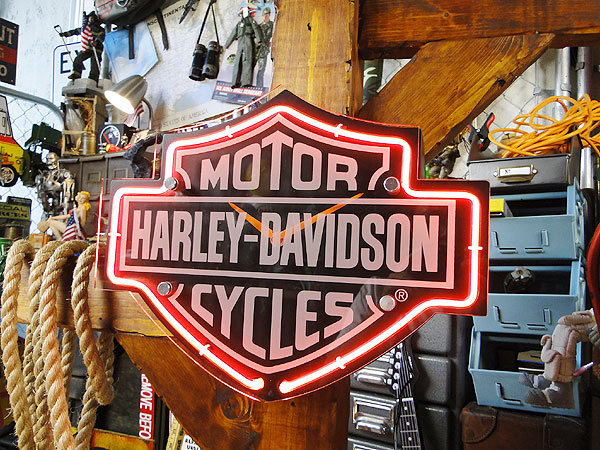 ハーレーダビッドソン バー＆シールド ネオンクロックの通販・販売