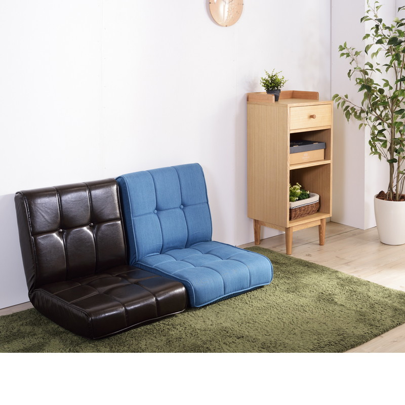 1人掛け】ソファ ローソファ コンパクト 1P ロゴ【LOGO】｜ベッド