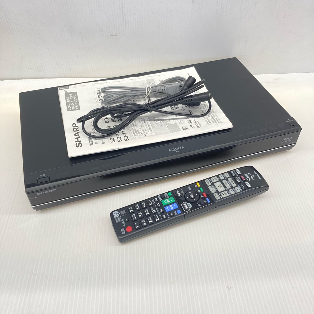 中古 シャープ ブルーレイディスクレコーダー BD-S580 2016年製