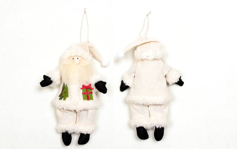 Xmasオーナメント サンタさん 全長約20cm｜インテリアレース・テーブル