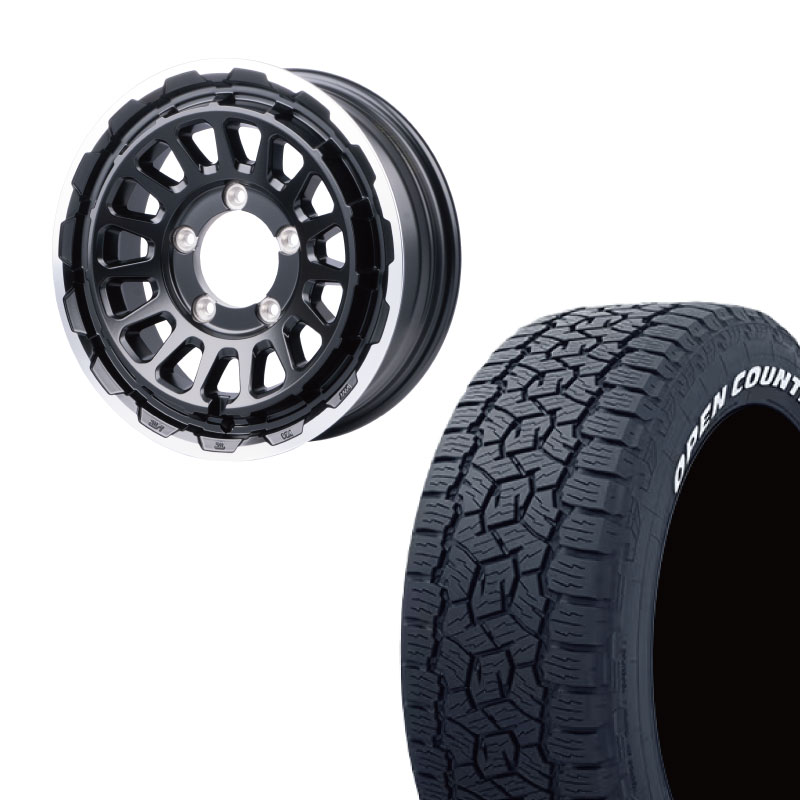 ジムニー オリジン 鉄心 175/80R16 6J +20タイヤホイールセット 175/80R16 選べるタイヤセット <br> オールドスタイルスチールホイール