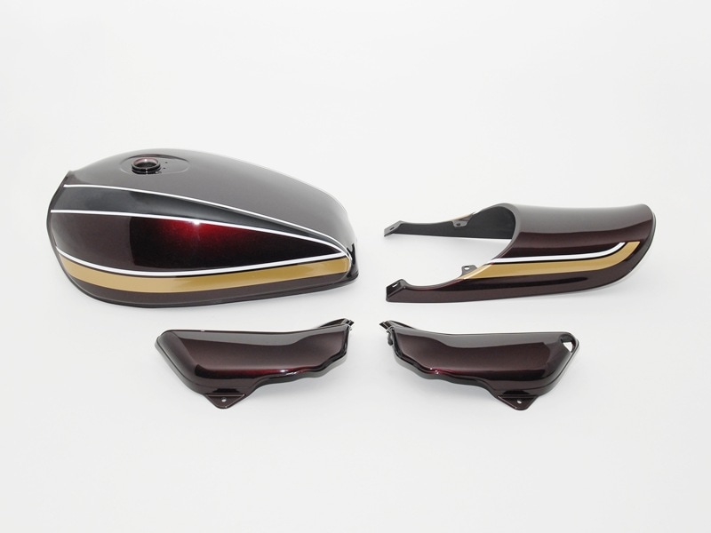 ゼファー1100 Z2タイプスチールタンクセット(黄タイガー)【納期はお