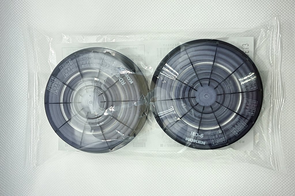 KOKEN】興研 取替え式 防じんマスク用 アルファリングフィルタ (2個1組