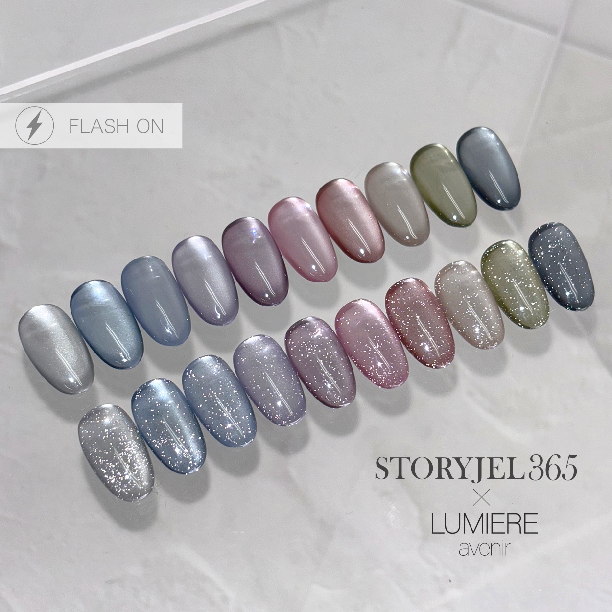 STORYJEL365×LUMIERE】 カラージェル（FG01）4g ジルコン※フラッシュ