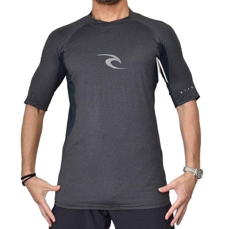 SALE】大きいサイズ メンズ RIP CURL リップカール 半袖 ラッシュ
