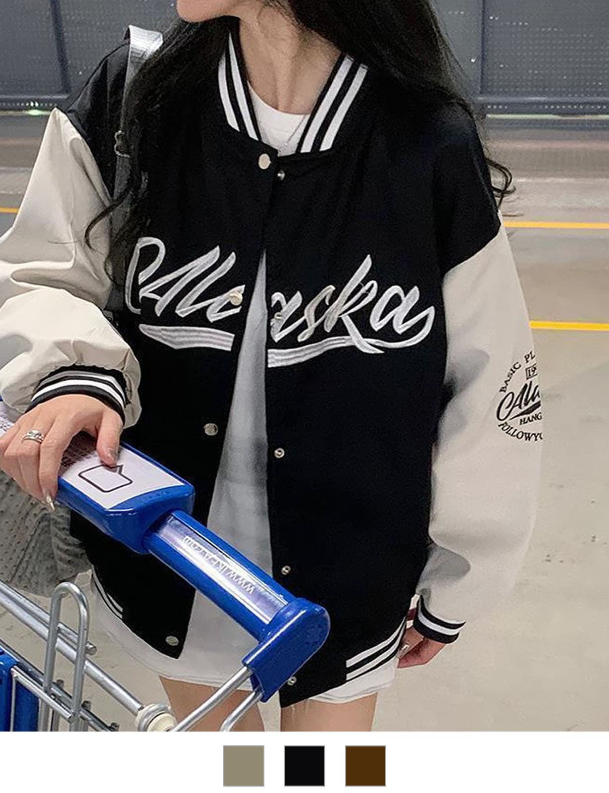 DEVICE select バイカラー オーバーサイズ スタジャン メンズ