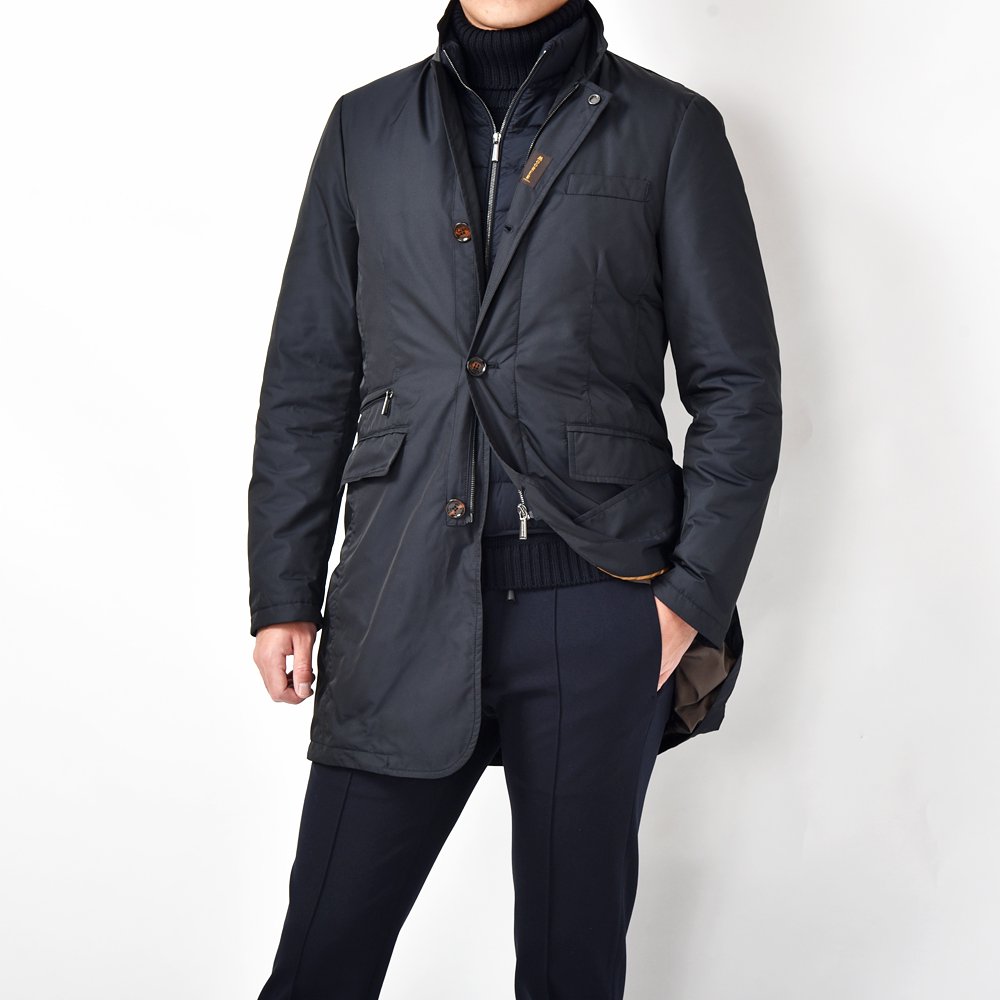 年末限定 国内正規 MOORER ムーレー SHINJUKU-KM ネイビー50 年末限定