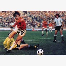 クライフ直筆サイン入りオランダ代表1974復刻版ホームユニフォーム