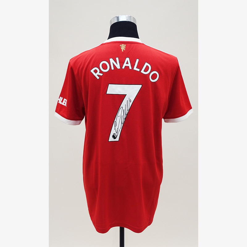 ロナウド直筆サイン入りマンチェスターU21/22ホームユニフォーム | THE