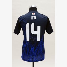 三笘薫 直筆サイン入り日本代表2024ホームユニフォーム
