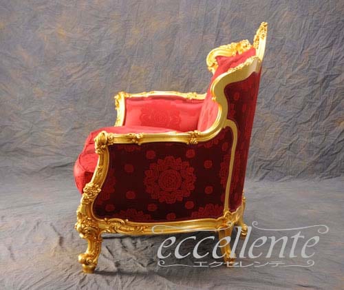 シリック/Silik】 イタリア製 2シートソファ ゴールド／C｜SI-8812