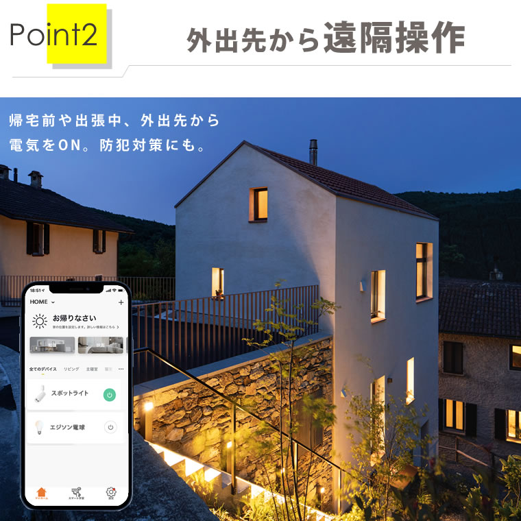 エジソンスマート スポットライト ホワイト DST-SL01WH | エジソン