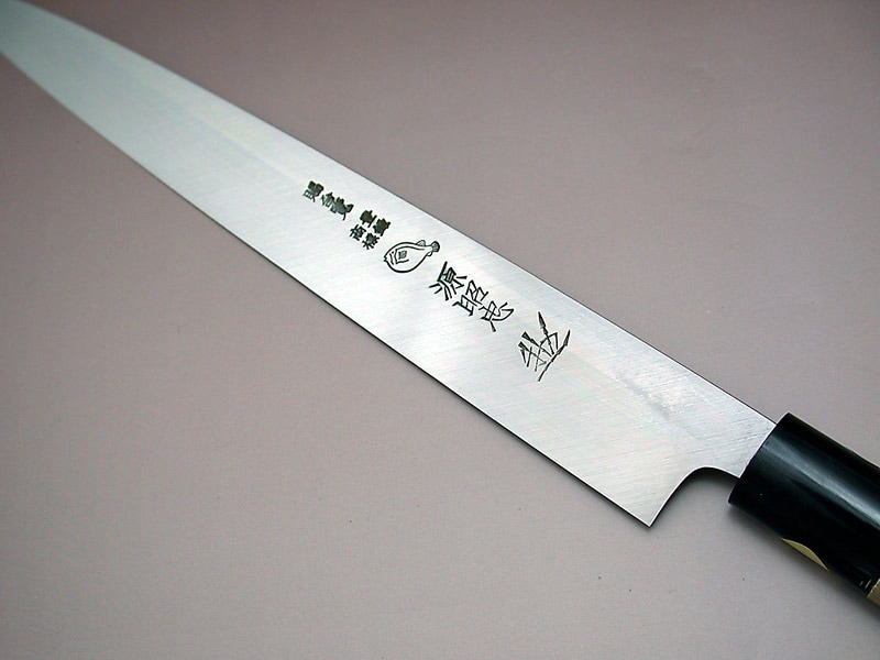 東源正虎？ フグ引き包丁 青鋼 天然砥石で本刃付け済み❗️ 青鋼ふぐ引