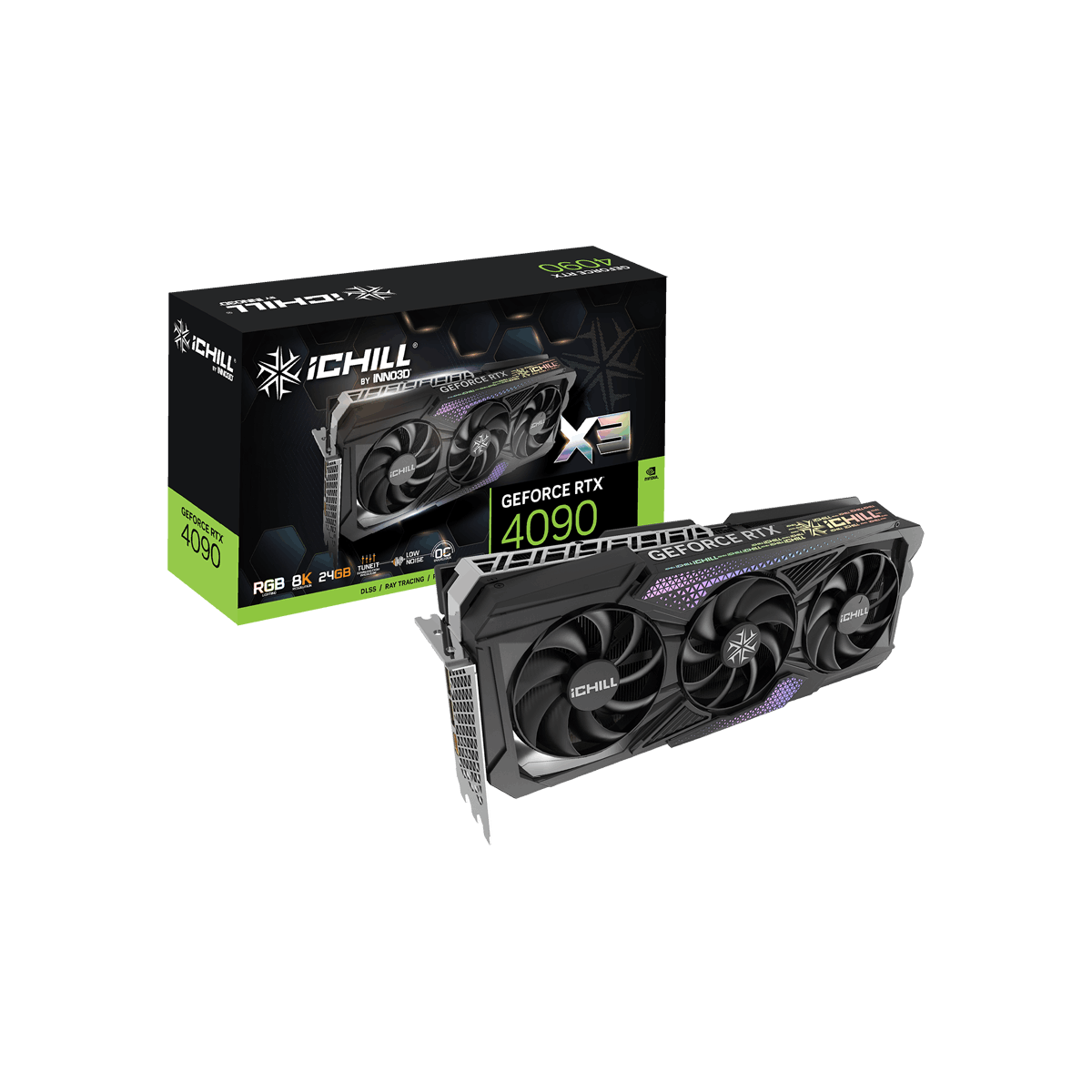 INNO3D GEFORCE RTX 4090 ICHILL X3（ジャスト3.0スロット） | 全ての