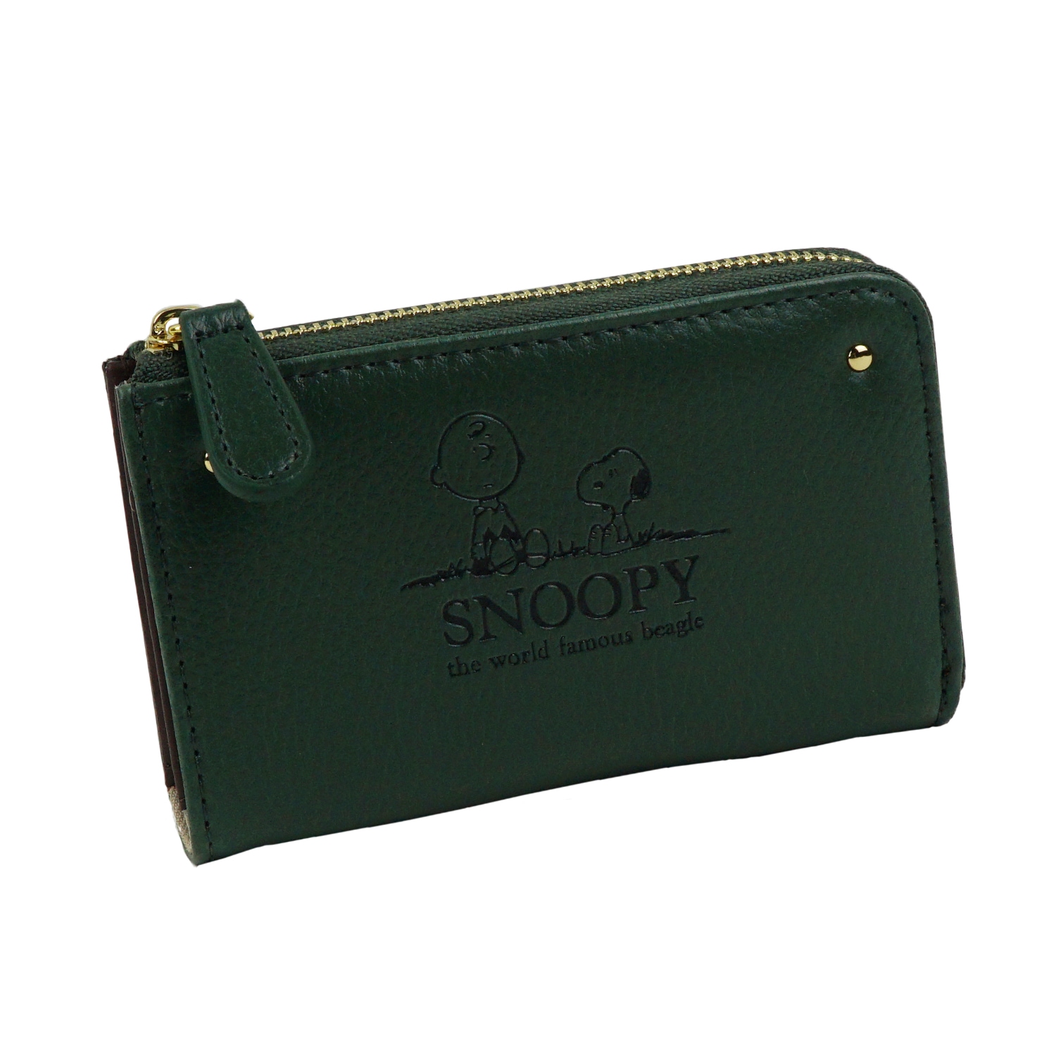 スヌーピー キーケース ラウンドファスナー スマートキー レディース
