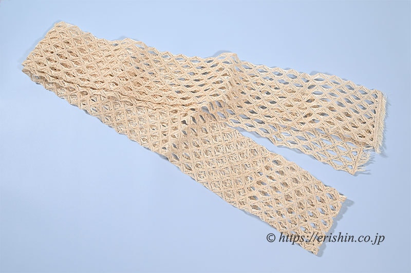 誉田屋源兵衛 半幅帯（芭蕉角繋/生成色）誉田屋源兵衛『着物・呉服えり新』