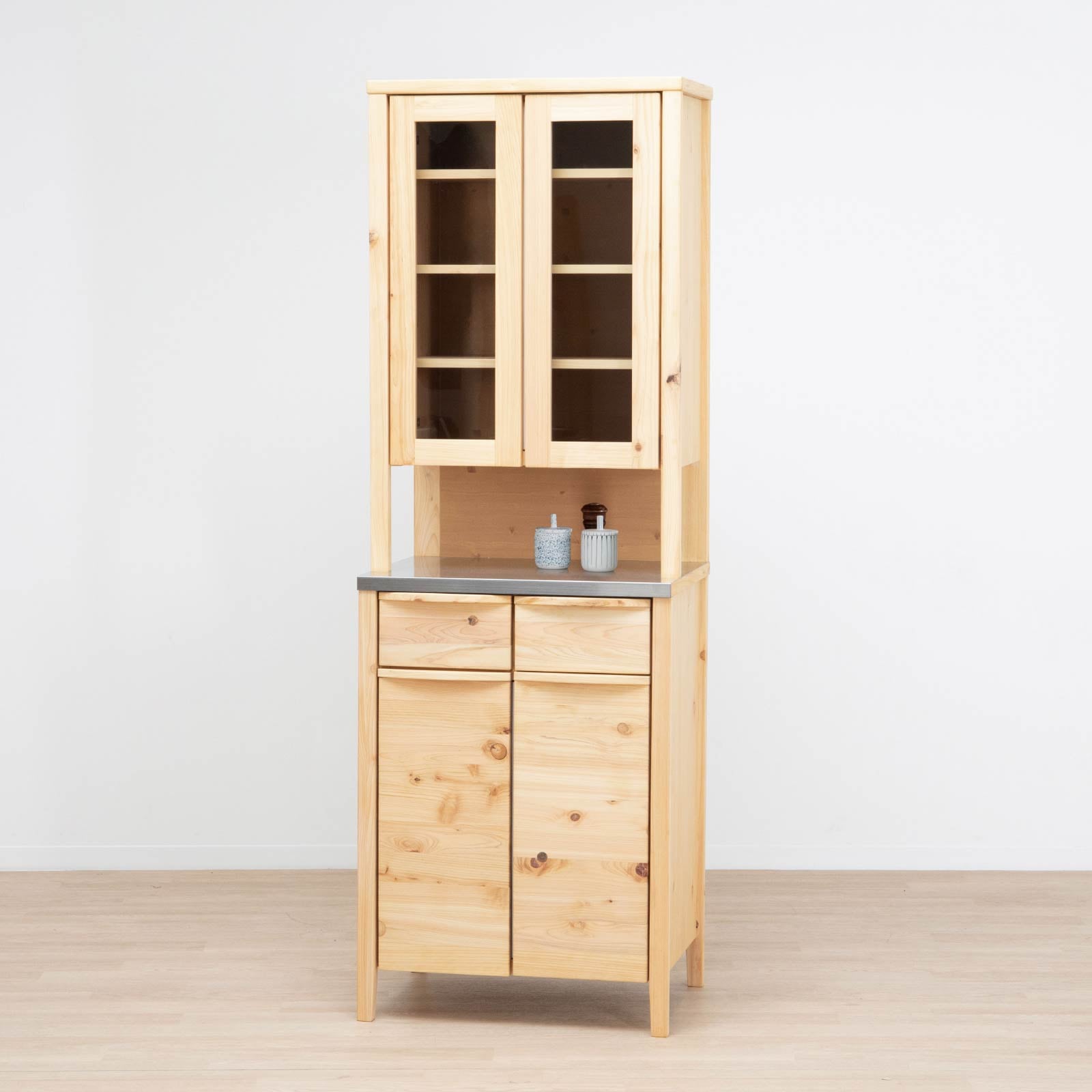 食器棚 キッチンボード ひのき 無垢材 MOIST 60 KB｜家具の通販tac