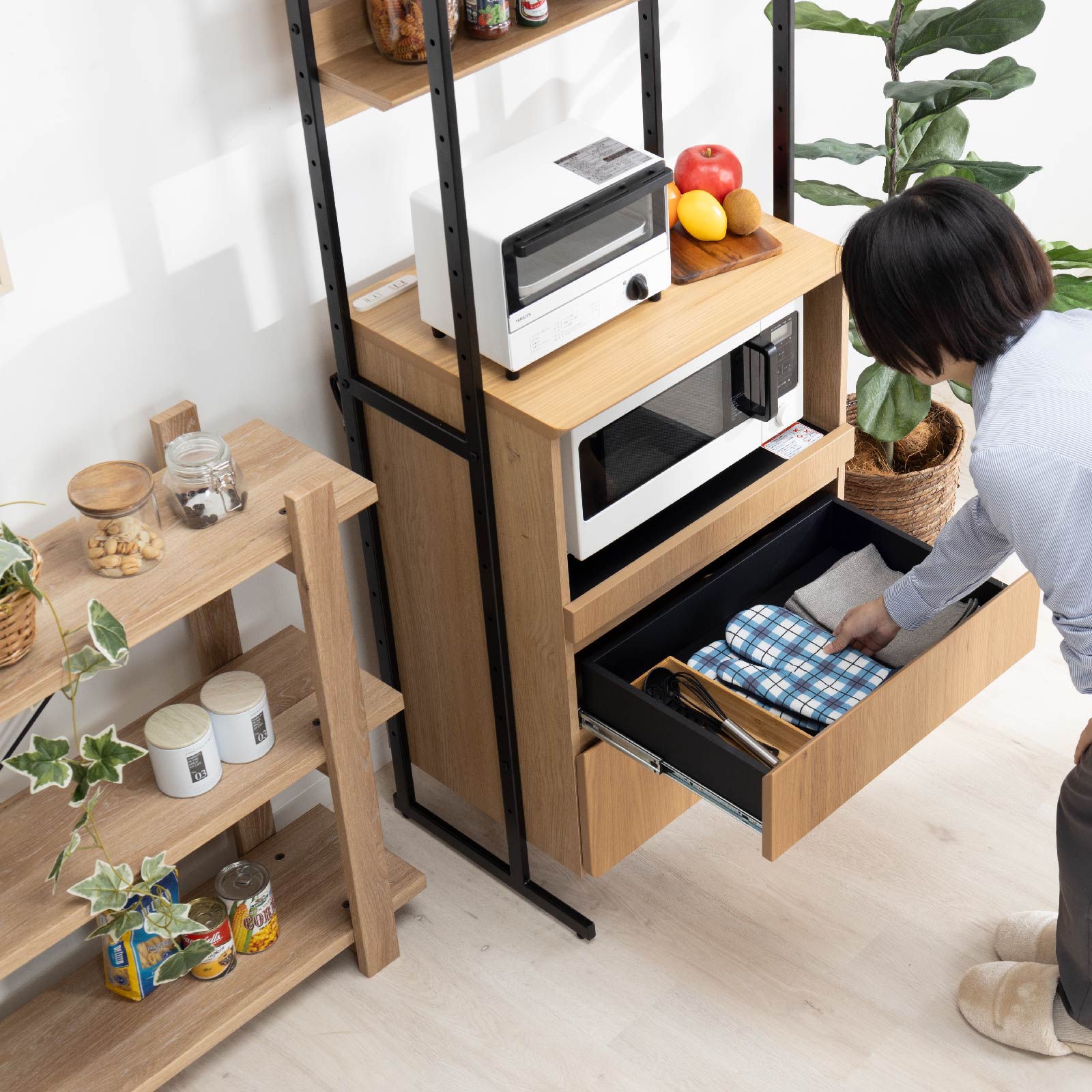 幅60］ デクレア ｜ 収納 食器棚 キッチンボード