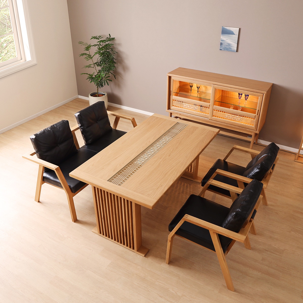 幅180］ 優雅 OAK ｜ ダイニングテーブル