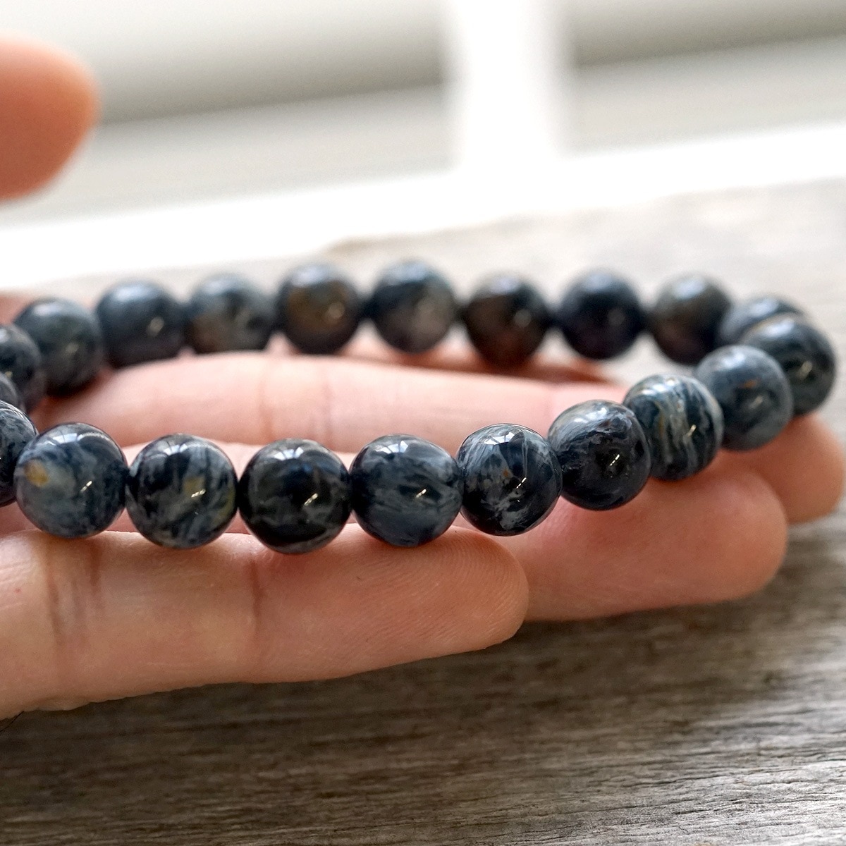 ブルーピーターサイト ブレスレット 10mm玉 No.2 最高級5A｜最高級