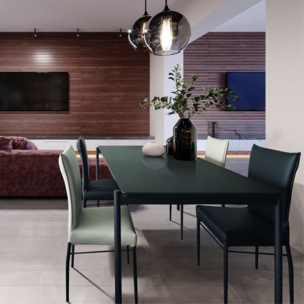 MK スチール脚ダイニングテーブル（セラミックタイプ）幅180cm