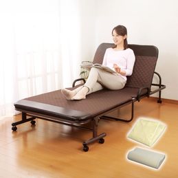 収納式リクライニングベッド DX BR シングル｜ファミリー・ライフ公式通販