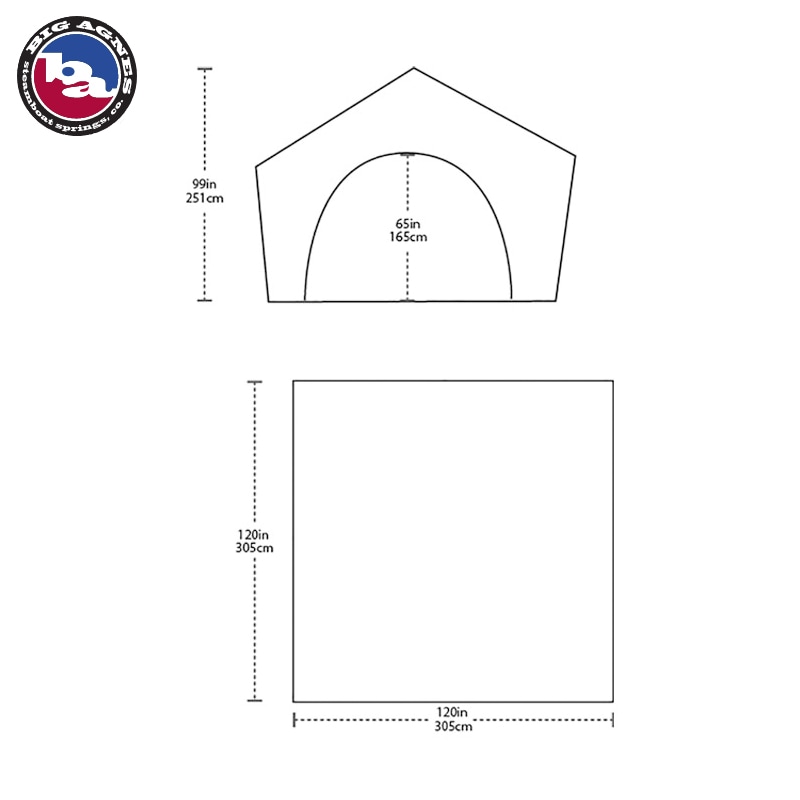 big agnes ビッグアグネス ログフルーム シェルター タープ 大型幕
