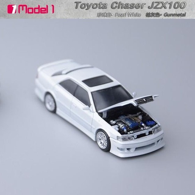 新品 Model One 1/64 トヨタ チェイサー Toyota MK6 (JZX100) Pearl
