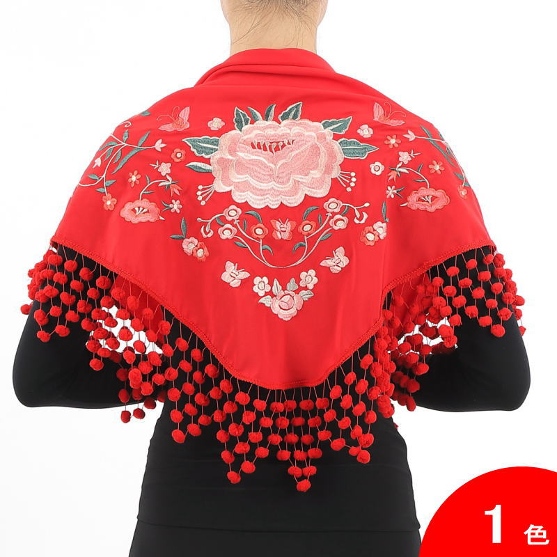 フラメンコ | 刺繍のショール Mariposa(マリポーサ) 生地とフレコ