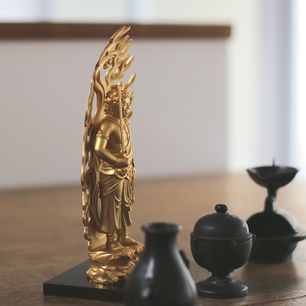 仏像】 不動明王 金 21.0cm | 仏具,仏像(金属製) | がらんどう｜手
