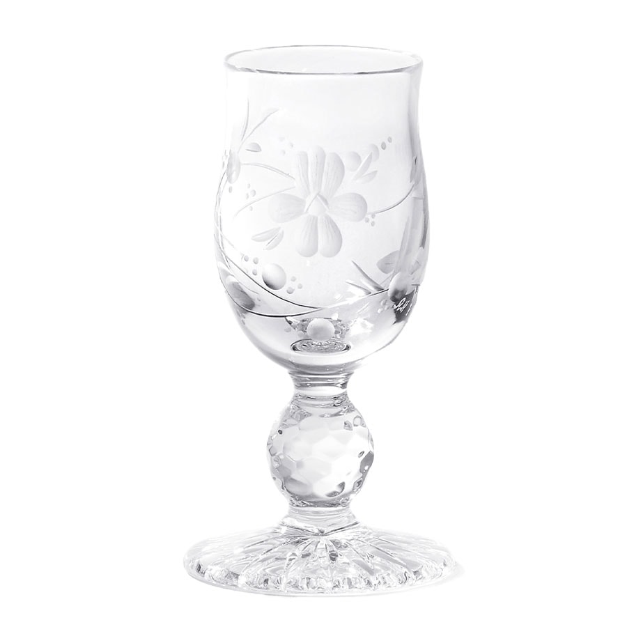 マイセンクリスタル マイセンフラワー シャンパングラス MFW/07/CT