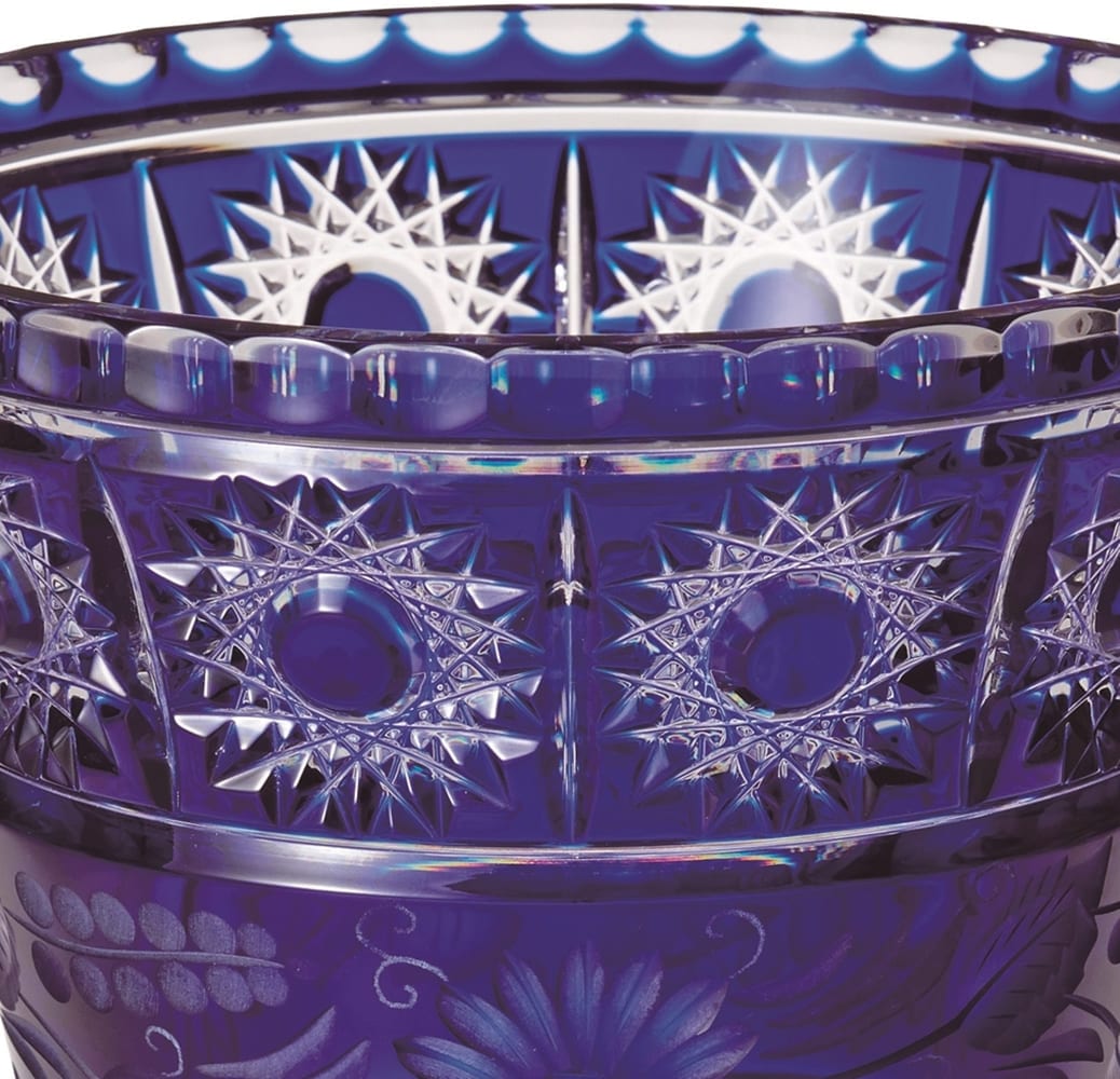 ELBE crystal 紫色花瓶 高さ約40cm ELBE crystal 紫色花瓶 高さ約40cm