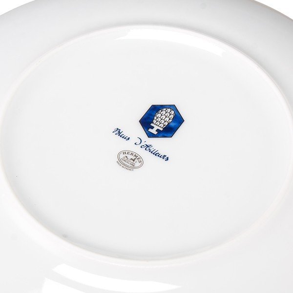 エルメス Hermes ブルーダイユール デザートプレート 21.5cm HE030007P