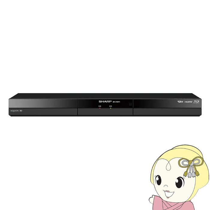 在庫あり ブルーレイレコーダー 2番組同時録画 シャープ AQUOS