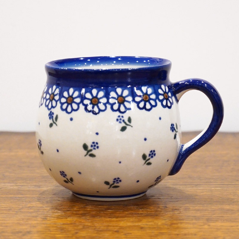 ポーランド陶器 ポーリッシュポタリー 「VENA」 マグカップ大（約340cc